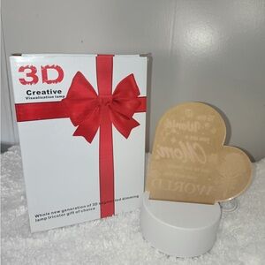 SALE 3D Creative Visualization Lamp - Heart Design